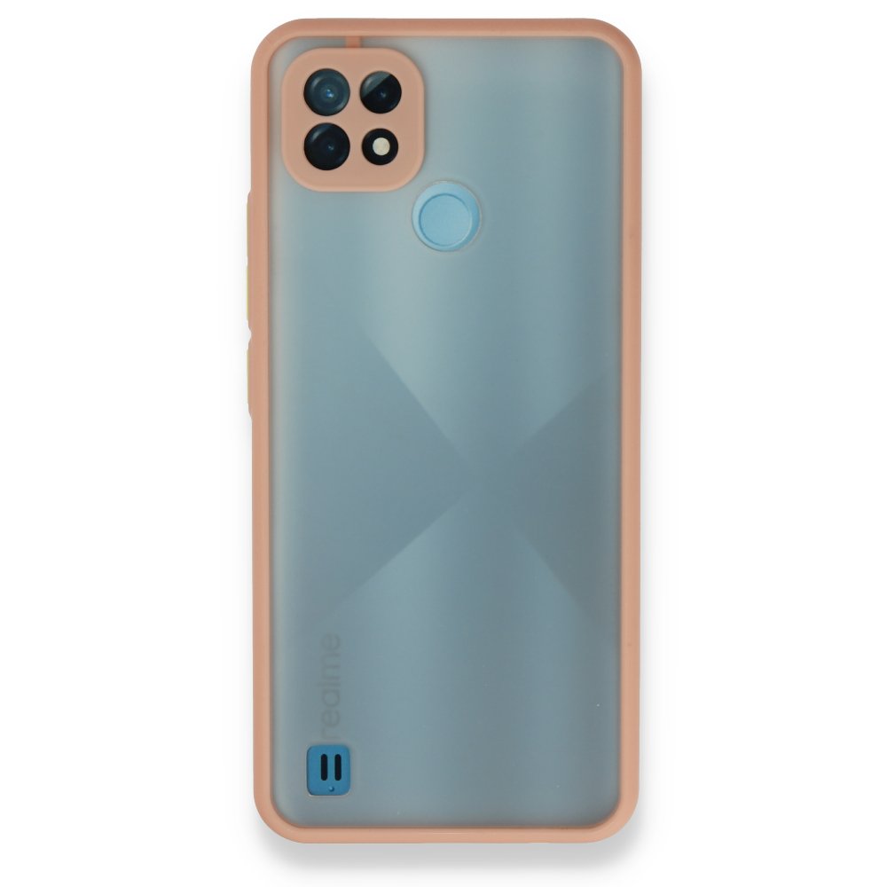 Newface Realme C21 Kılıf Montreal Silikon Kapak - Pembe