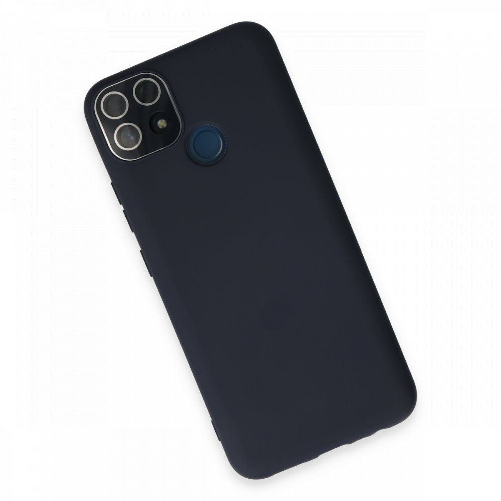 Newface Realme C25 Kılıf Lansman Glass Kapak - Lacivert