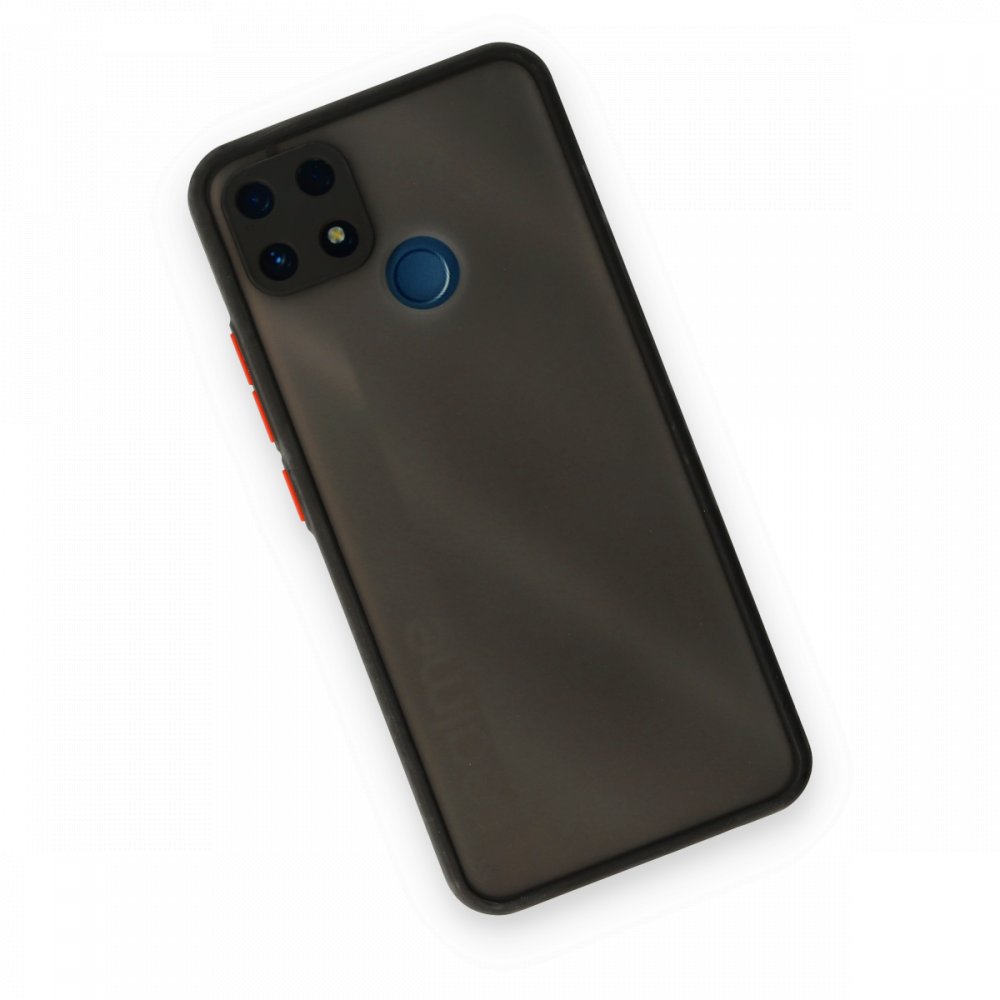 Newface Realme C25 Kılıf Montreal Silikon Kapak - Siyah