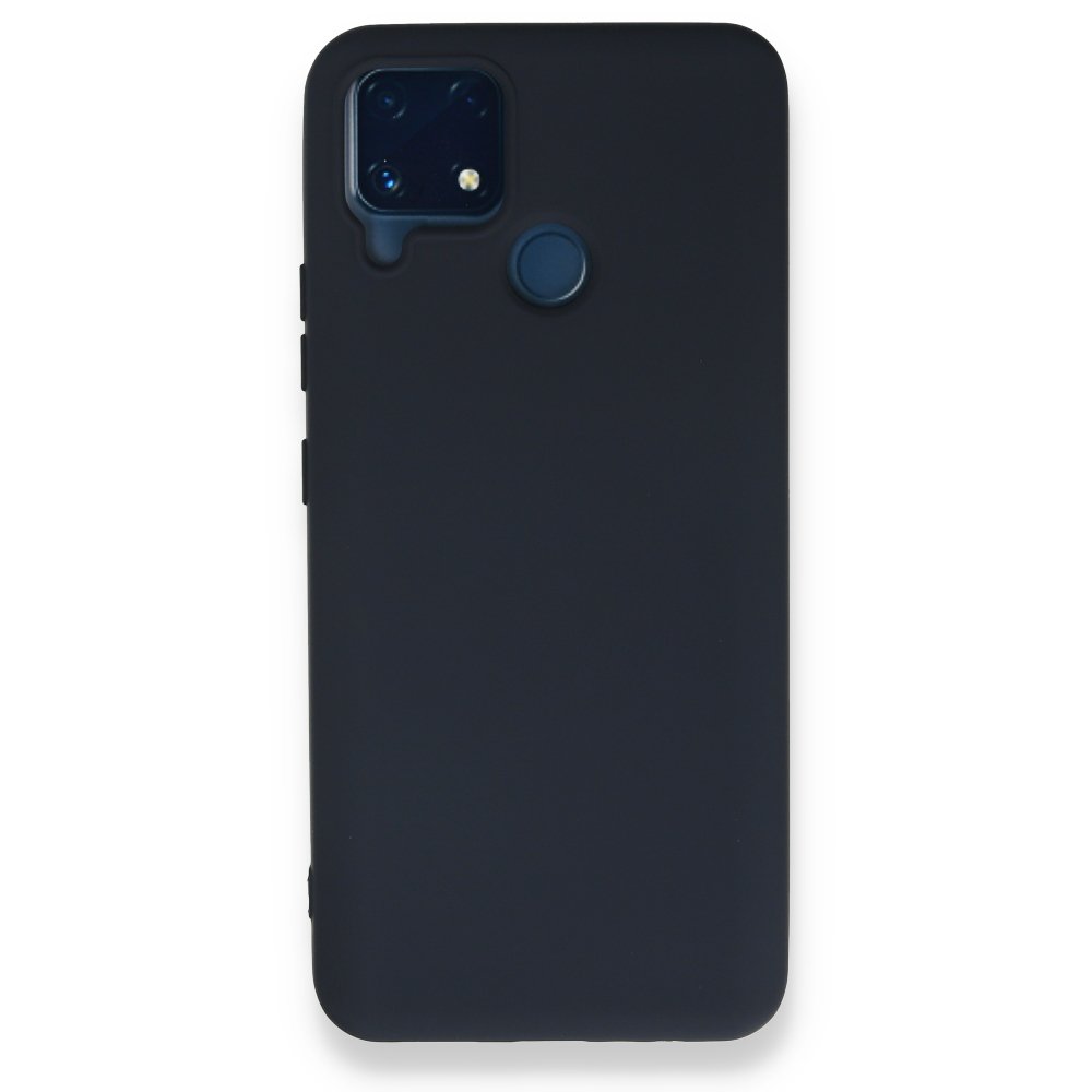 Newface Realme C25 Kılıf Nano içi Kadife Silikon - Lacivert