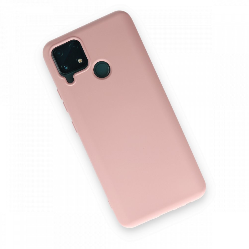 Newface Realme C25 Kılıf Nano içi Kadife  Silikon - Pudra