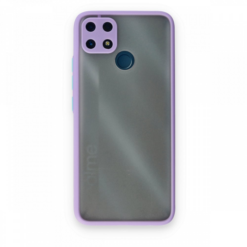 Newface Realme C25s Kılıf Montreal Silikon Kapak - Mor