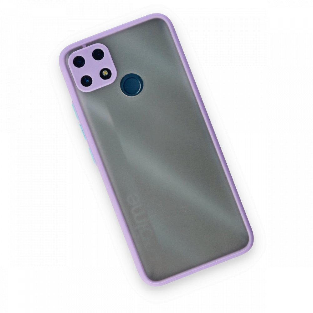 Newface Realme C25s Kılıf Montreal Silikon Kapak - Mor