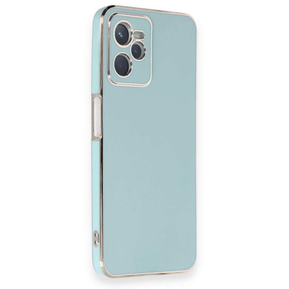 Newface Realme C35 Kılıf Volet Silikon - Açık Yeşil