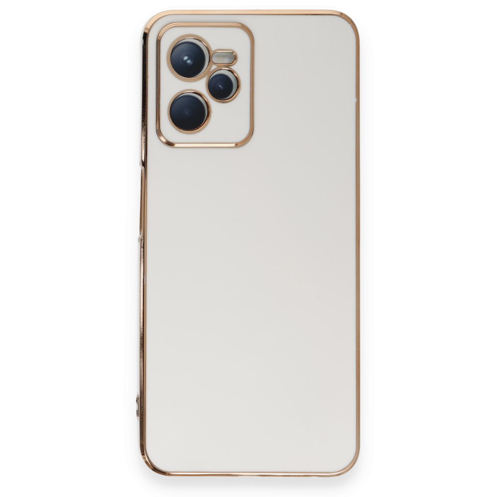 Newface Realme C35 Kılıf Volet Silikon - Beyaz