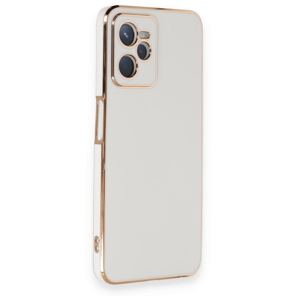 Newface Realme C35 Kılıf Volet Silikon - Beyaz