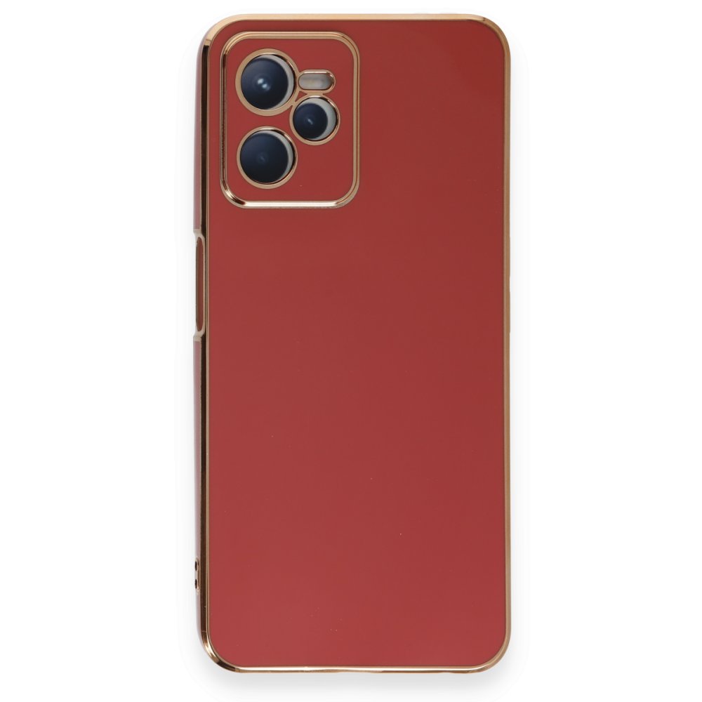 Newface Realme C35 Kılıf Volet Silikon - Kırmızı