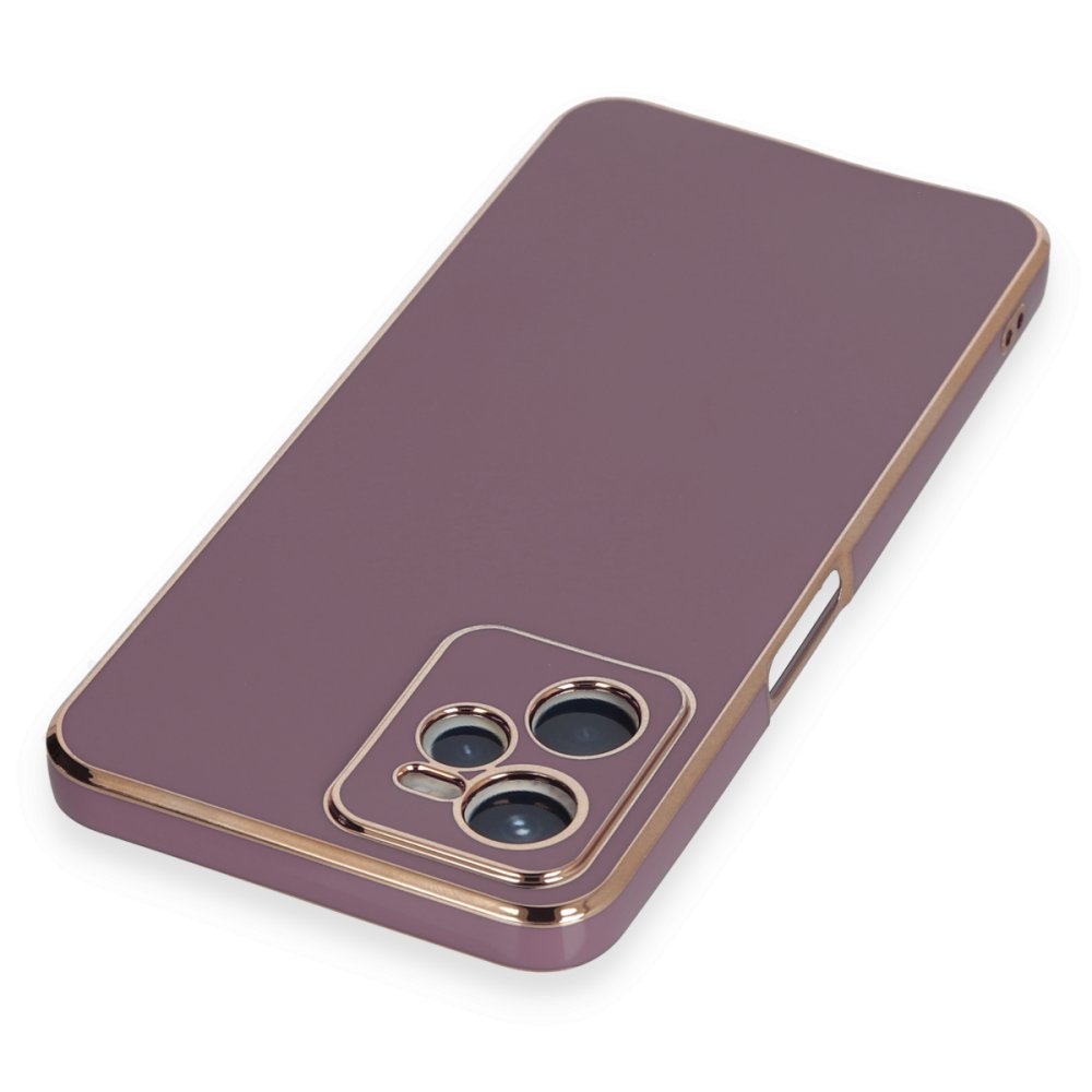 Newface Realme C35 Kılıf Volet Silikon - Mor