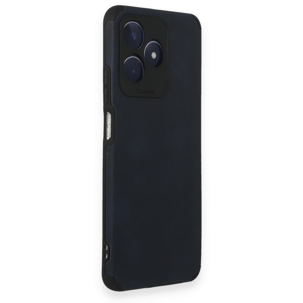 Newface Realme C53 Kılıf Loop Deri Silikon - Lacivert