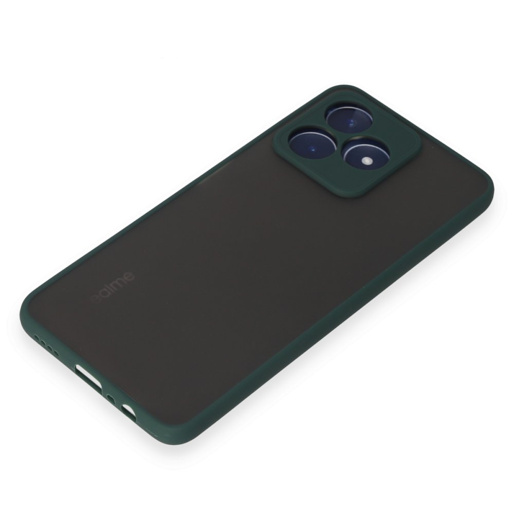 Newface Realme C53 Kılıf Montreal Silikon Kapak - Yeşil