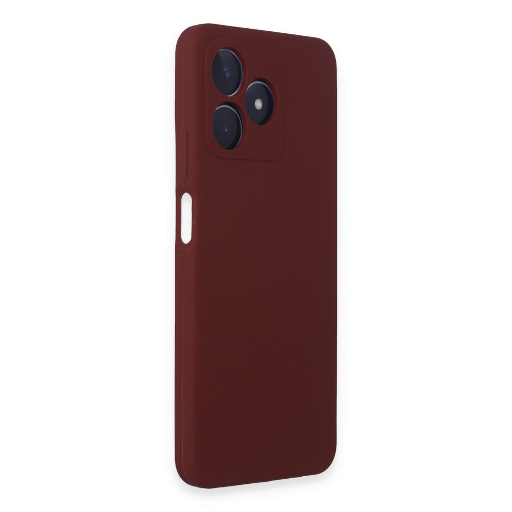Newface Realme C53 Kılıf Nano içi Kadife Silikon - Bordo