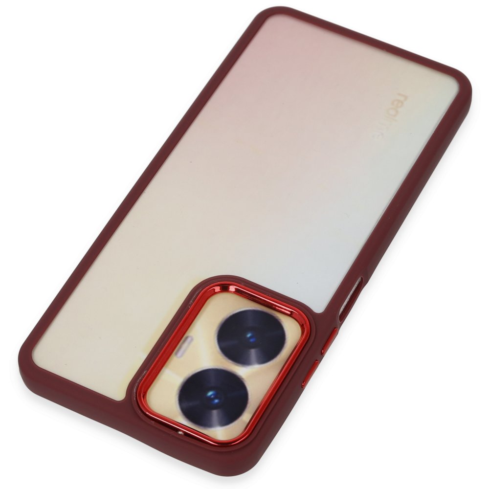 Newface Realme C55 Kılıf Dora Kapak - Kırmızı