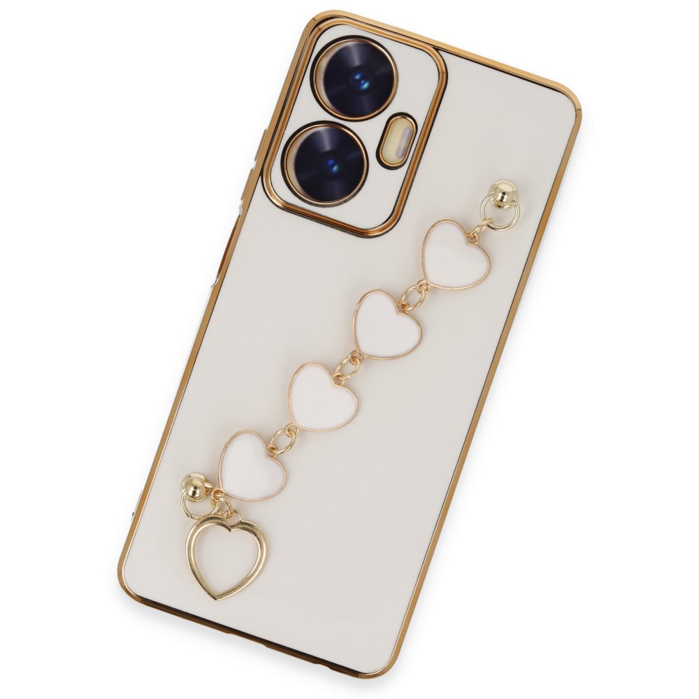 Newface Realme C55 Kılıf Esila Silikon - Beyaz