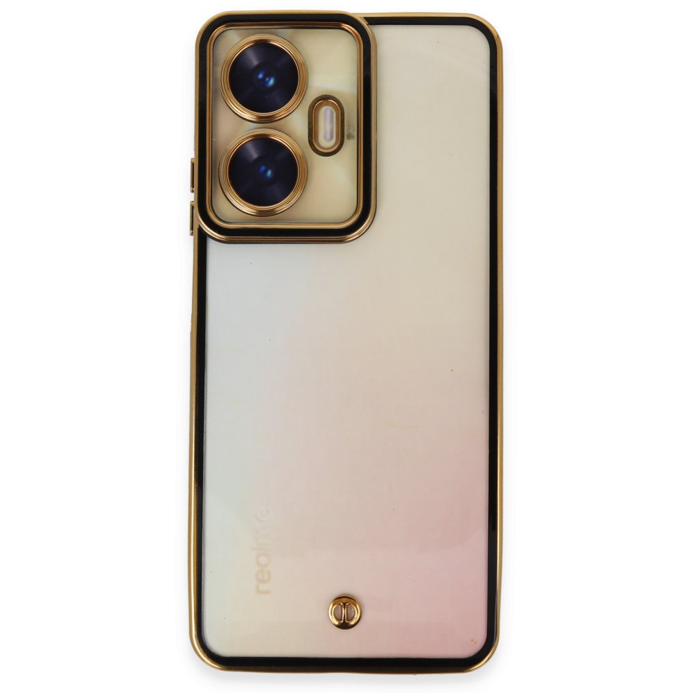 Newface Realme C55 Kılıf Liva Lens Silikon - Siyah