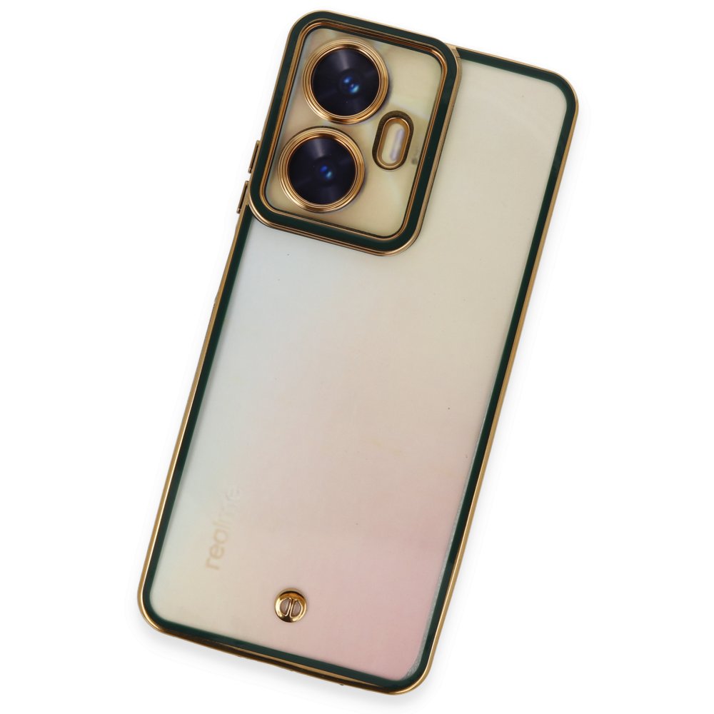 Newface Realme C55 Kılıf Liva Lens Silikon - Yeşil