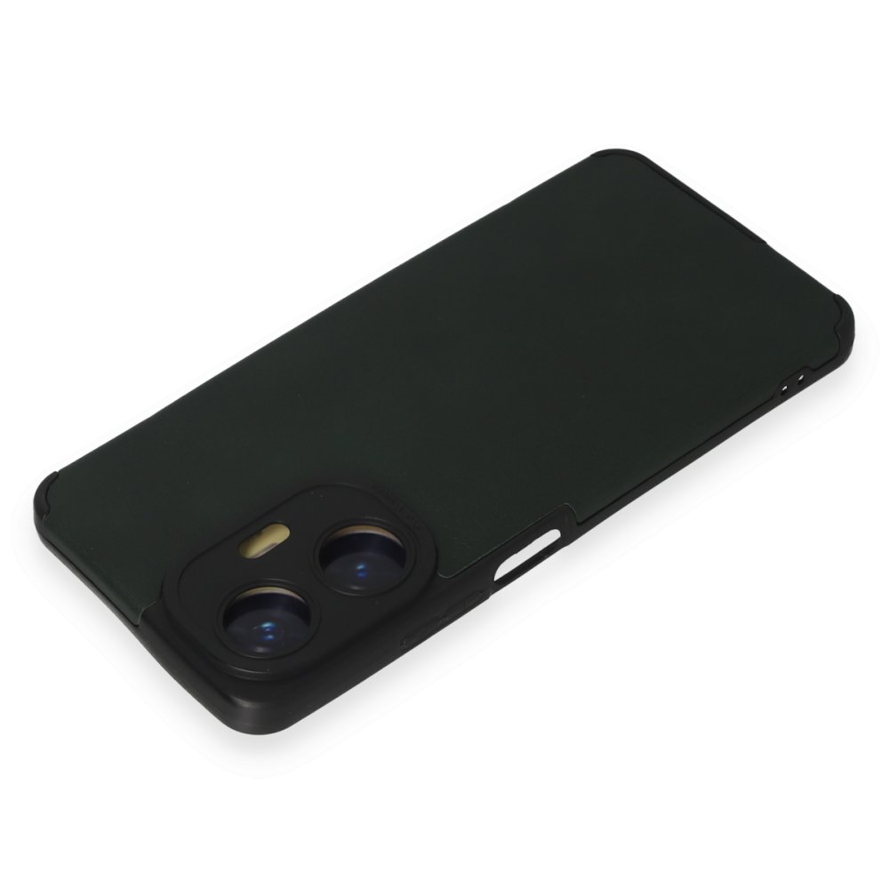 Newface Realme C55 Kılıf Loop Deri Silikon - Yeşil