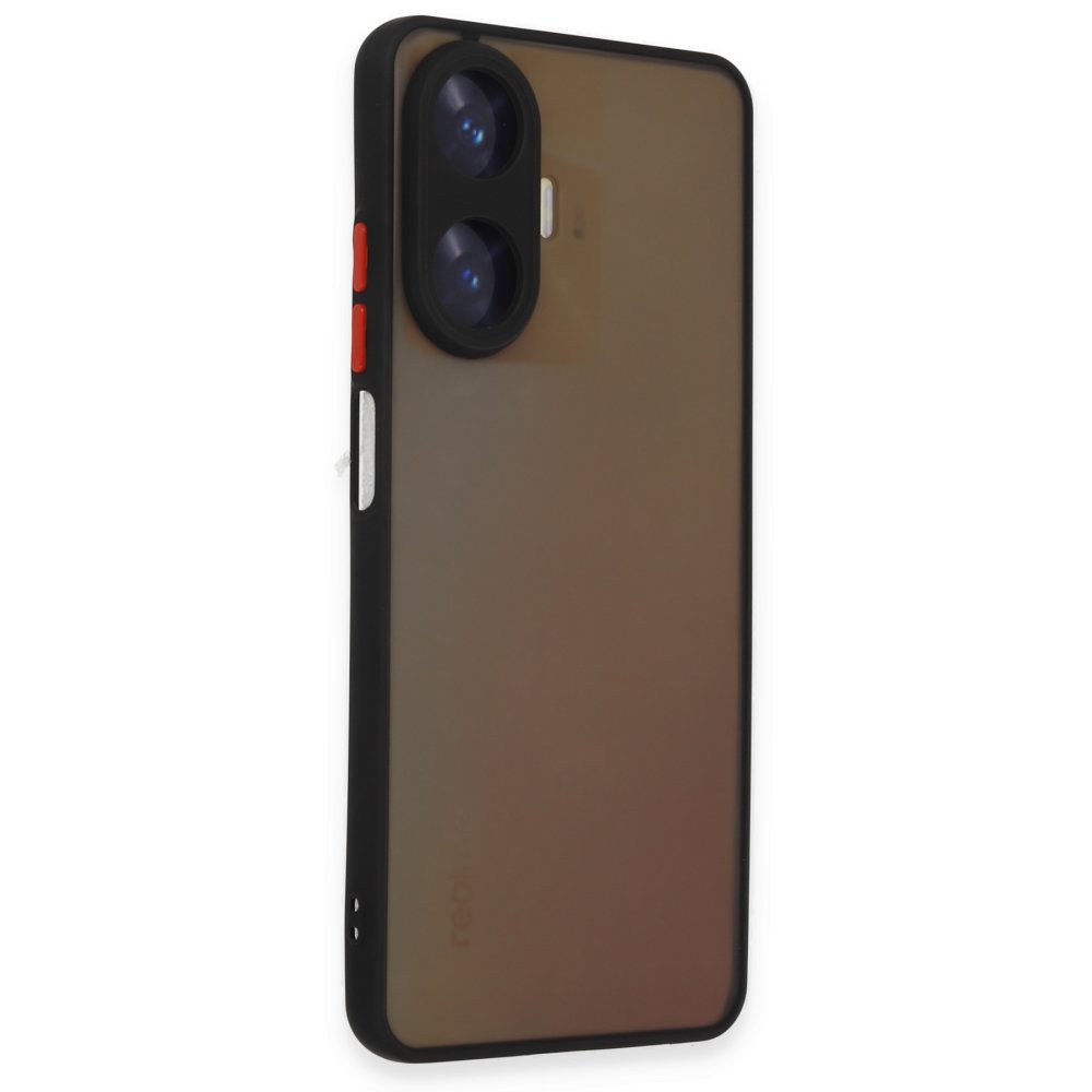 Newface Realme C55 Kılıf Montreal Silikon Kapak - Siyah