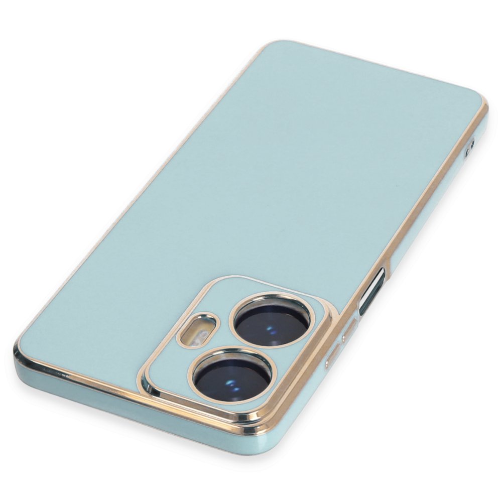 Newface Realme C55 Kılıf Volet Silikon - Açık Yeşil