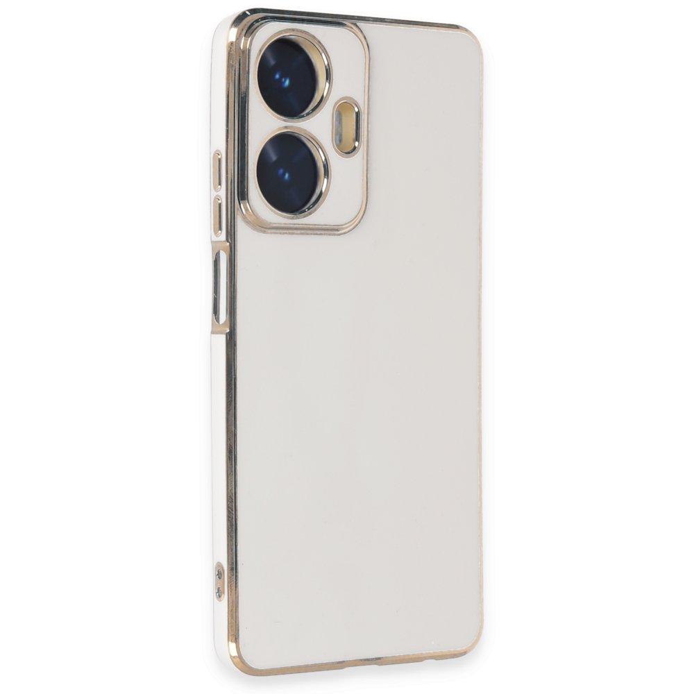 Newface Realme C55 Kılıf Volet Silikon - Beyaz