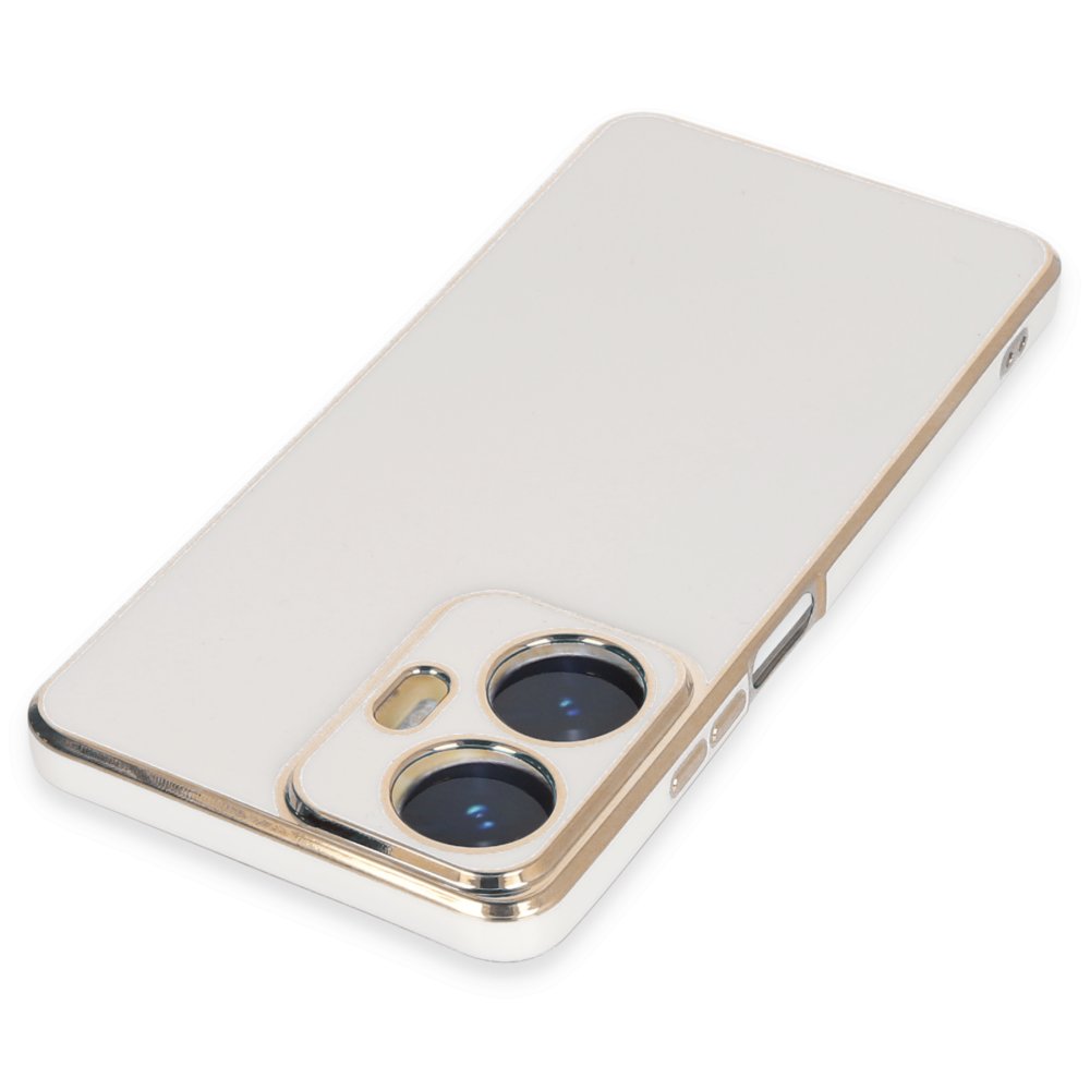 Newface Realme C55 Kılıf Volet Silikon - Beyaz