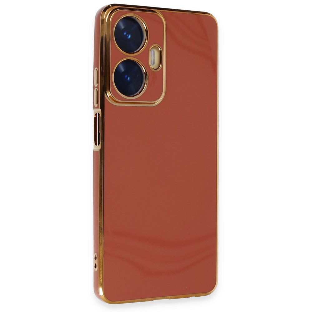 Newface Realme C55 Kılıf Volet Silikon - Kırmızı