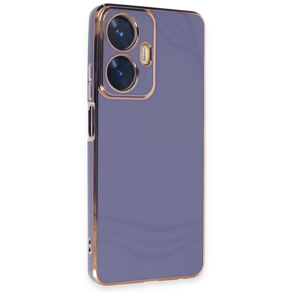 Newface Realme C55 Kılıf Volet Silikon - Mavi