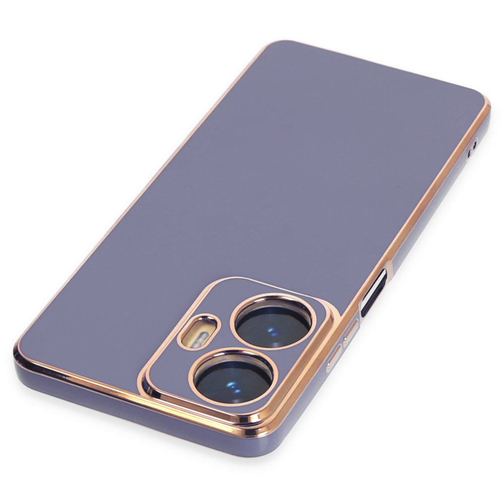 Newface Realme C55 Kılıf Volet Silikon - Mavi