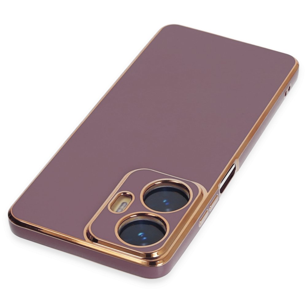 Newface Realme C55 Kılıf Volet Silikon - Mor