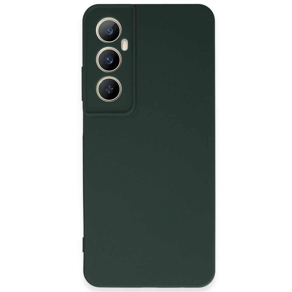 Newface Realme C65 Kılıf First Silikon - Koyu Yeşil