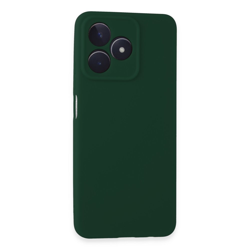 Newface Realme Note 50 4G Kılıf First Silikon - Koyu Yeşil