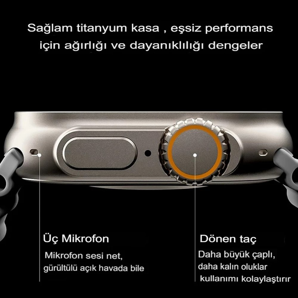 Newface S8+ Pro Max Amoled Ekranlı Akıllı Saat - Gri
