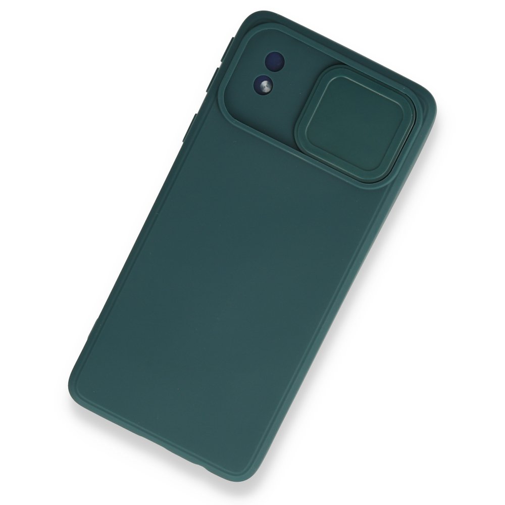 Newface Samsung Galaxy A01 Core Kılıf Color Lens Silikon - Yeşil
