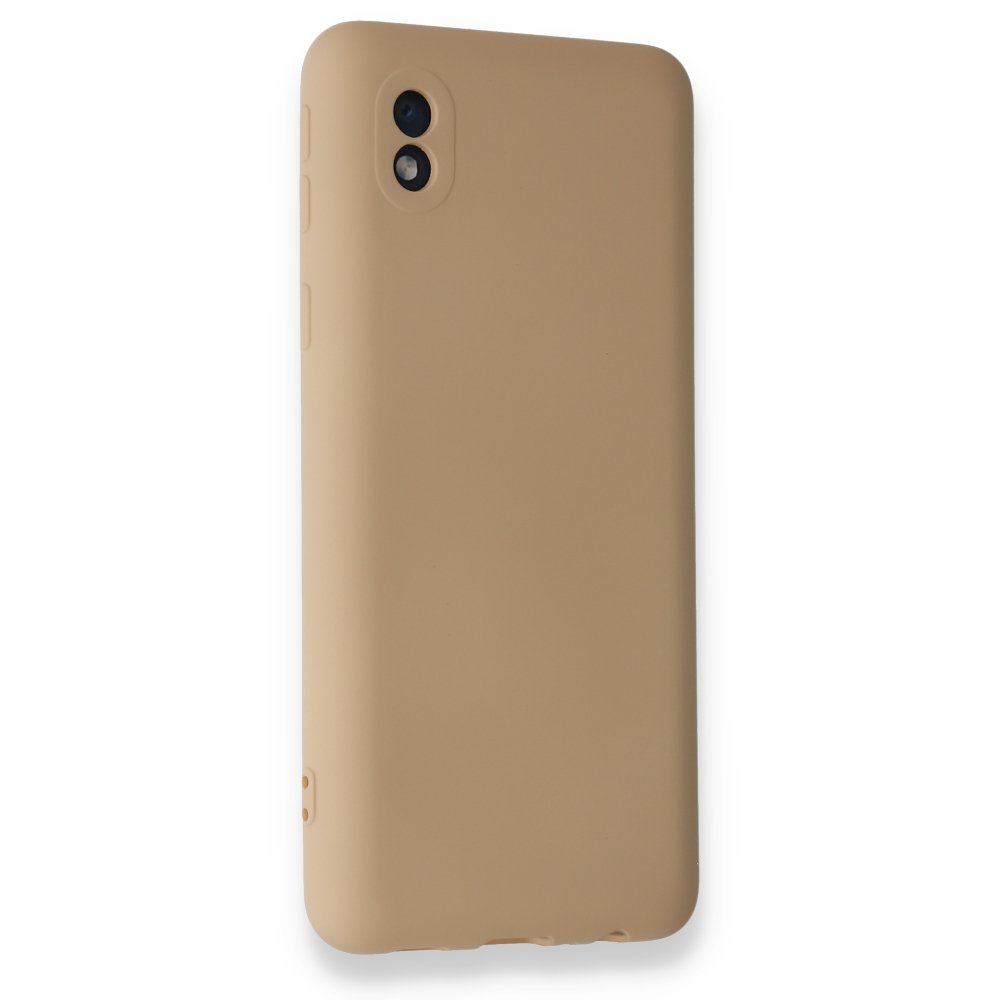 Newface Samsung Galaxy A01 Core Kılıf Nano içi Kadife Silikon - Bej