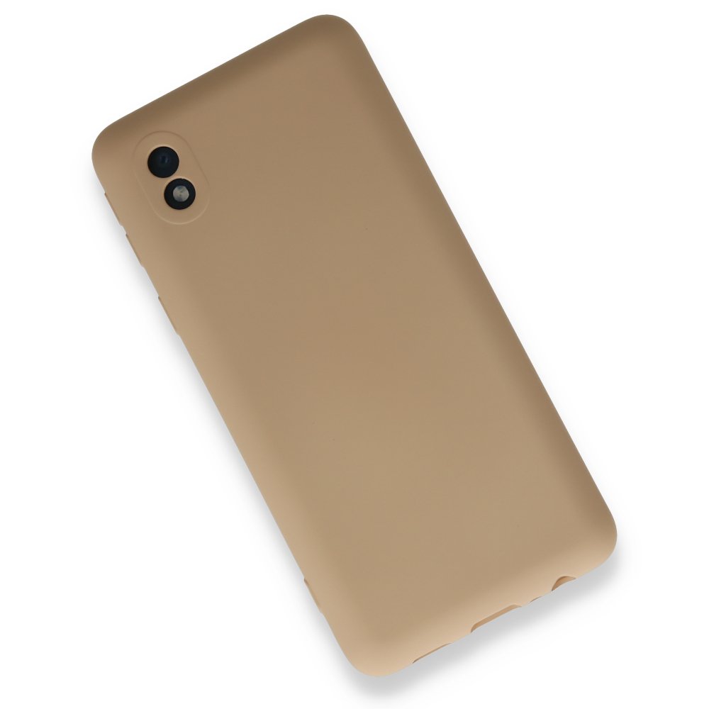 Newface Samsung Galaxy A01 Core Kılıf Nano içi Kadife Silikon - Bej