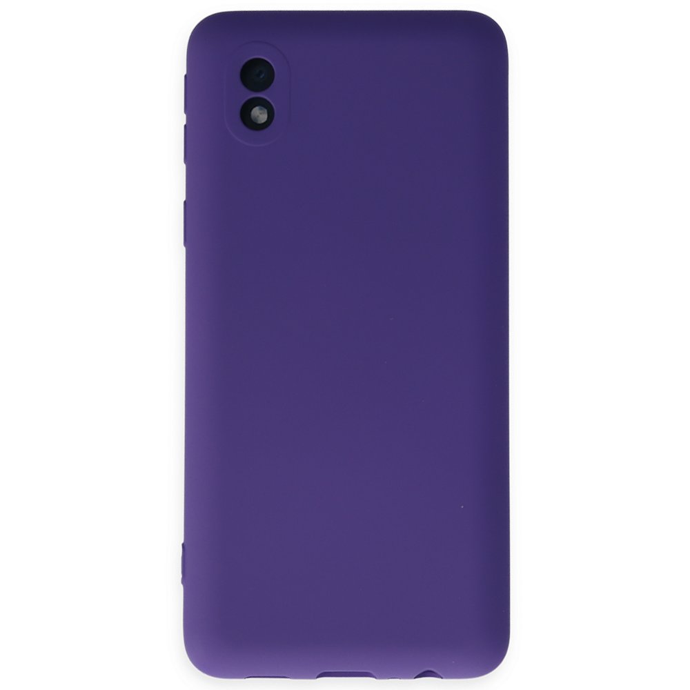 Newface Samsung Galaxy A01 Core Kılıf Nano içi Kadife Silikon - Mor