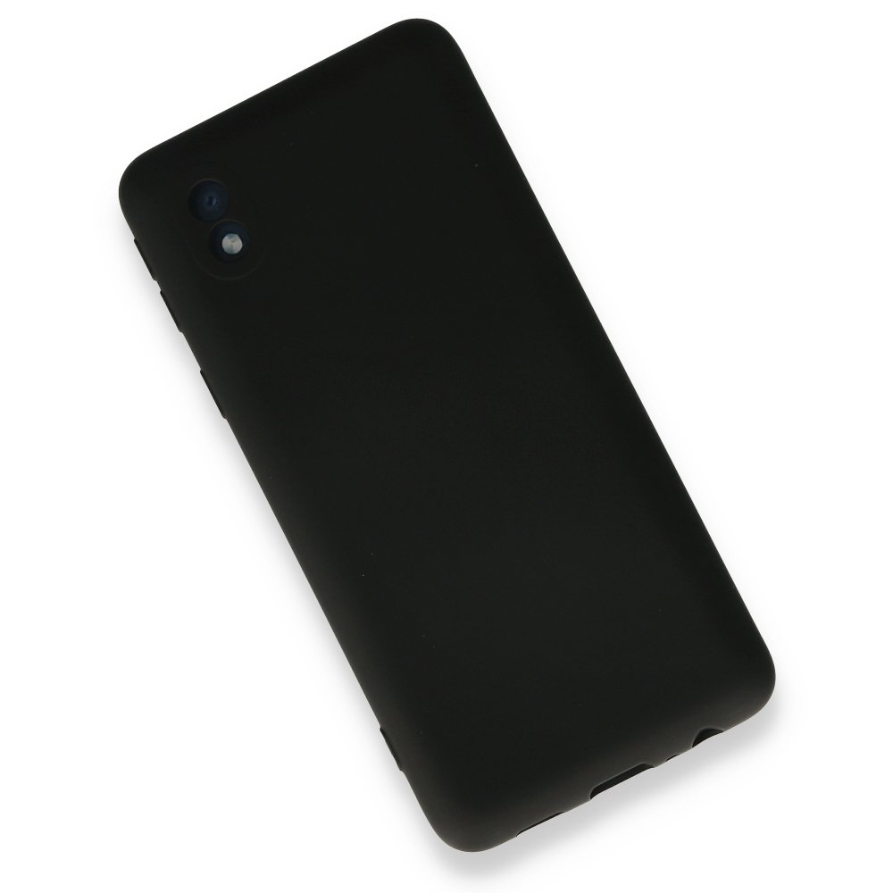 Newface Samsung Galaxy A01 Core Kılıf Nano içi Kadife Silikon - Siyah