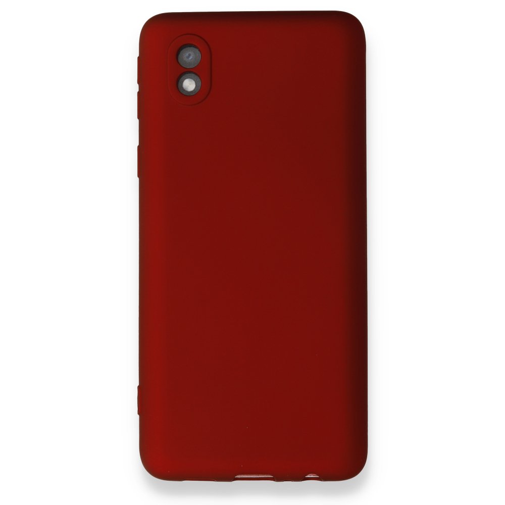 Newface Samsung Galaxy A01 Core Kılıf First Silikon - Bordo