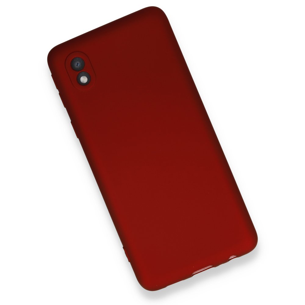 Newface Samsung Galaxy A01 Core Kılıf First Silikon - Bordo