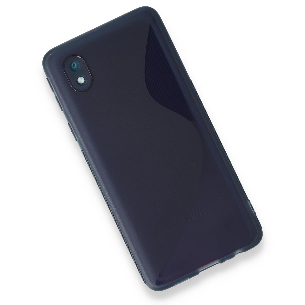 Newface Samsung Galaxy A01 Core Kılıf S Silikon - Mavi