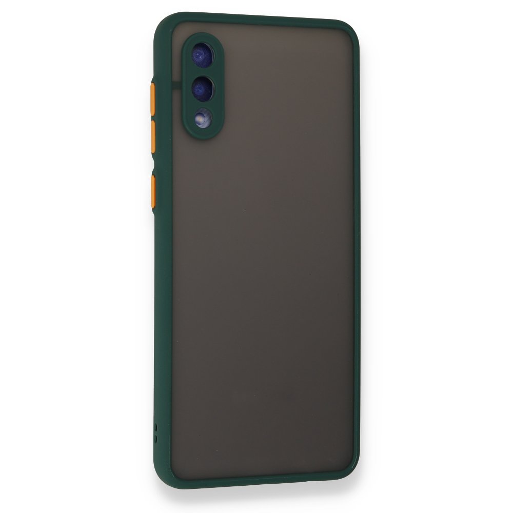 Newface Samsung Galaxy A02 Kılıf Montreal Silikon Kapak - Yeşil