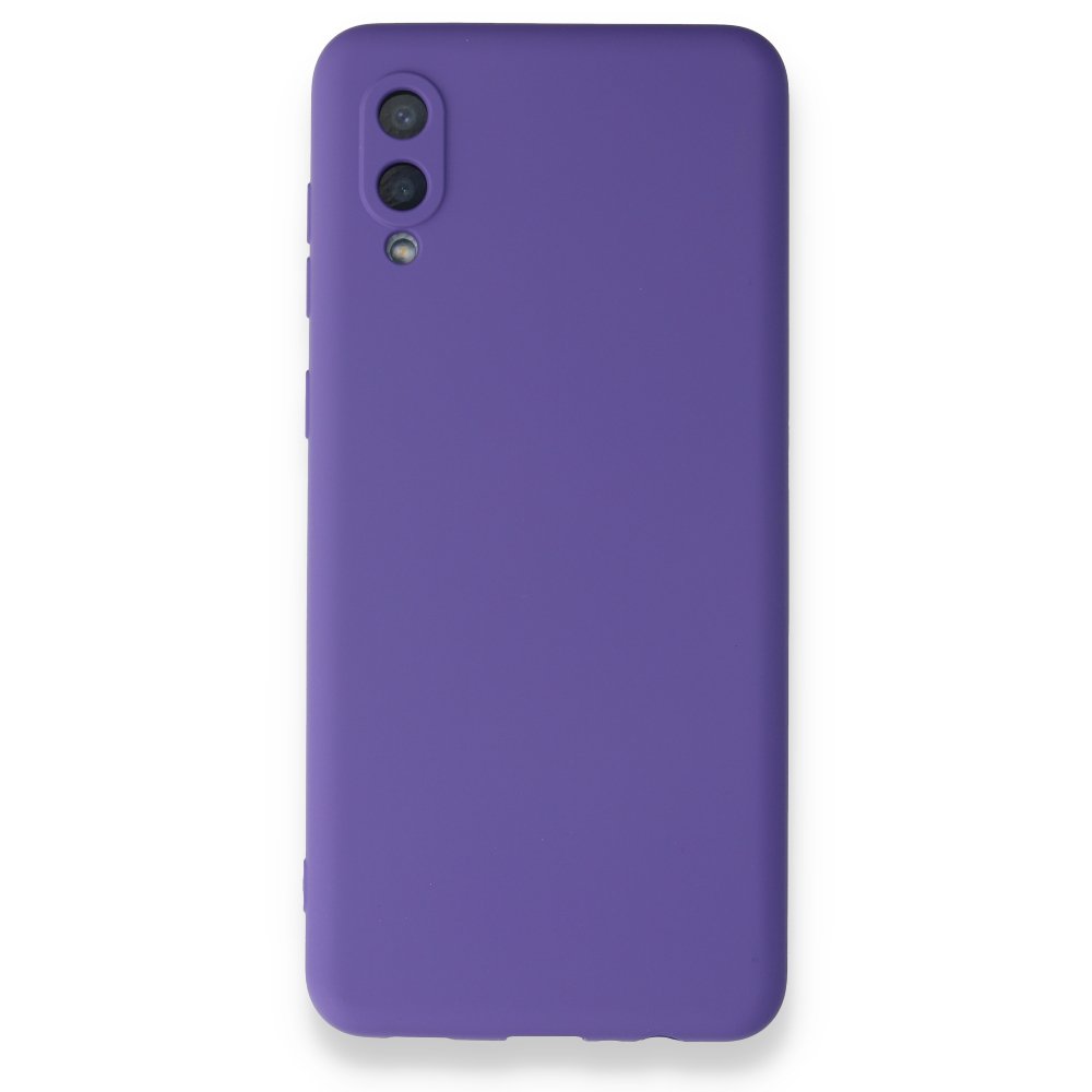 Newface Samsung Galaxy A02 Kılıf Nano içi Kadife Silikon - Mor