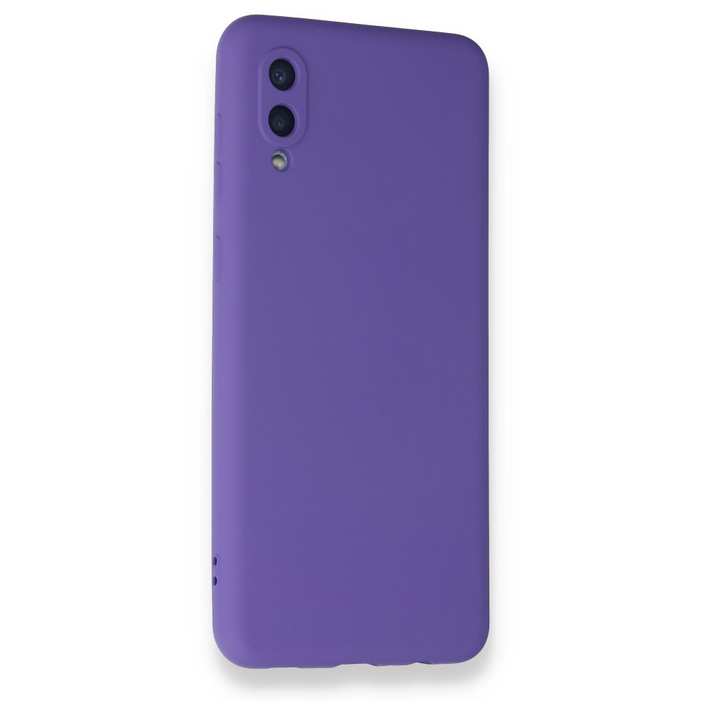 Newface Samsung Galaxy A02 Kılıf Nano içi Kadife Silikon - Mor