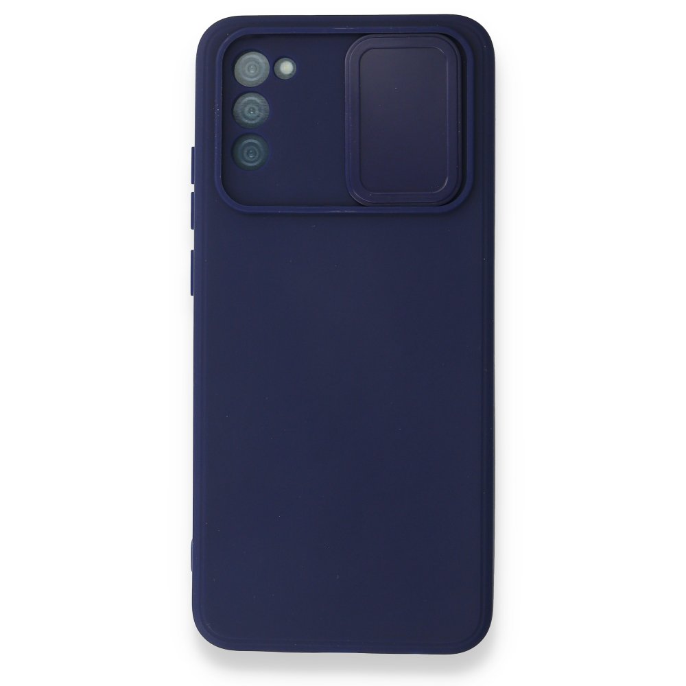 Newface Samsung Galaxy A02S Kılıf Color Lens Silikon - Lacivert