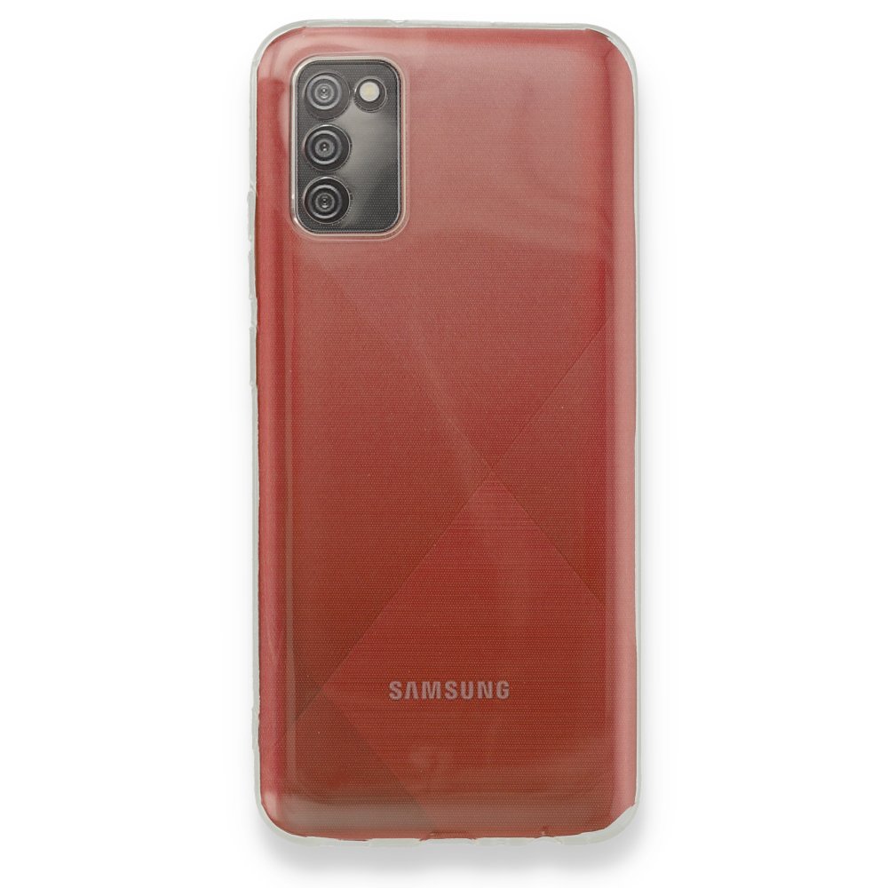 Newface Samsung Galaxy A02S Kılıf Deluxe 2mm Şeffaf Silikon