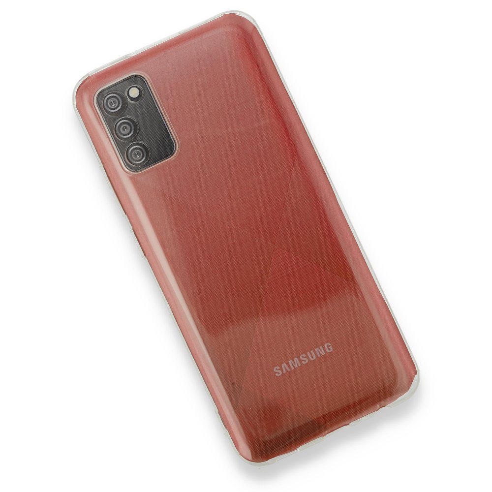 Newface Samsung Galaxy A02S Kılıf Deluxe 2mm Şeffaf Silikon