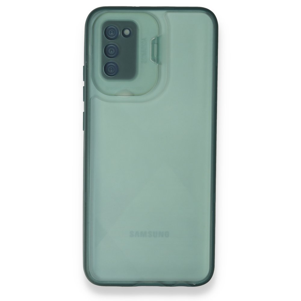 Newface Samsung Galaxy A02S Kılıf Jumbo Silikon - Koyu Yeşil