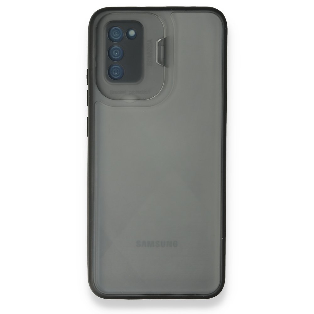 Newface Samsung Galaxy A02S Kılıf Jumbo Silikon - Siyah