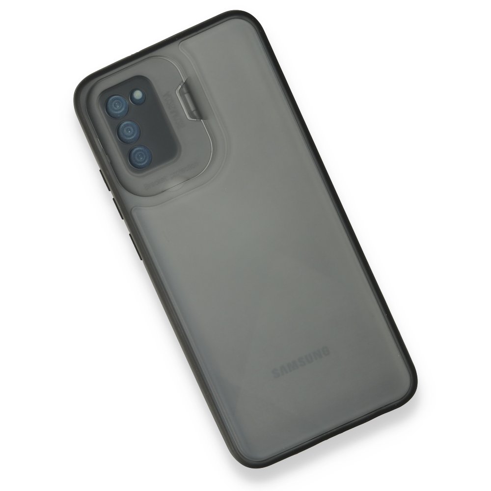 Newface Samsung Galaxy A02S Kılıf Jumbo Silikon - Siyah
