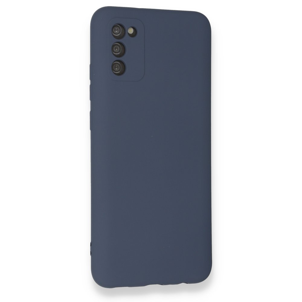 Newface Samsung Galaxy A03S Kılıf Nano içi Kadife Silikon - Gri