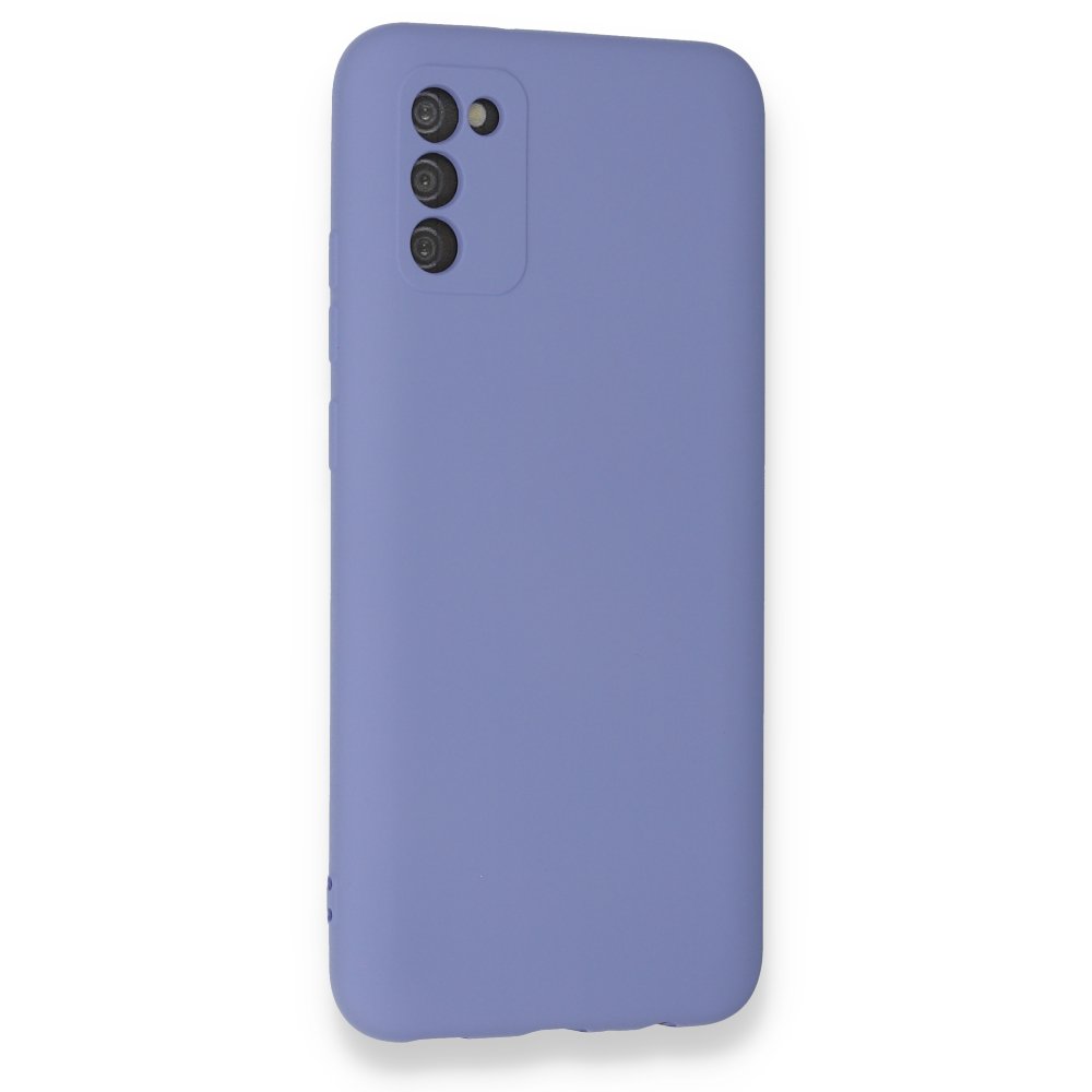 Newface Samsung Galaxy A02S Kılıf Nano içi Kadife Silikon - Lila